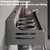 Wall Mounted Spice Rack Organizer, Metal Spice Shelf with Utensil Holder, Paper Towel Holder, Hooks, Knife Holder - 40cm