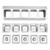 Spice Rack Shelf, 5 Pan Stainless Steel Countertop Seasoning Organizer