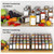 BOIVSHI 4 Tier Spice Rack Organizer, Spice Rack for Cabinet, Adjustable Depth Seasoning Shelf for Countertop, Pantry, Seasoning Organizer, Metal, Black (2 Pack)