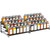 BOIVSHI 4 Tier Spice Rack Organizer, Spice Rack for Cabinet, Adjustable Depth Seasoning Shelf for Countertop, Pantry, Seasoning Organizer, Metal, Black (2 Pack)