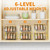 RCHYFEED Pull Out Spice Rack, 2 Tier Height Adjustable Vertical Spice Rack