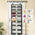 SNTD 8 Tiers Over the Door Organizer, 17" W x 6" D x 69" H, Black