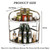 2-Tier Stainless Steel Spice Rack/Corner Organizer
