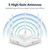 Rooxis AX3000 WiFi 6 Router, Dual Band Gigabit Wireless Router for Home, 3000 Sq Ft Coverage, 5 High-Gain Antennas, EasyMesh, WPA3 Security, VPN Support