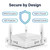 Rooxis AX3000 WiFi 6 Router, Dual Band Gigabit Wireless Router for Home, 3000 Sq Ft Coverage, 5 High-Gain Antennas, EasyMesh, WPA3 Security, VPN Support