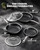 Yonida Non Stick Frying Pans, 16.666 inch Hybrid Baking Pans with Lid