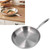 Mevbeyy Stainless Steel Frying Pan, 2 Sizes to Choose (30cm)