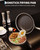 11Inch Non Stick Frying Pan, Hybrid 3-Ply Stainless Steel, Stay-Cool Handle