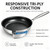 VJVJVJ 10" Non Stick Frying Pan with Reinforced Coating,Stainless Steel Hybrid Skillet,All Stovetop & Dishwasher Safe