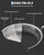 8+10+11 Inch Non Stick Frying Pans, 3-Ply Stainless Steel Pan with Lid