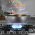 ZEFLMXS 304 Stainless Steel Frying Pan Non Stick Household Stove Vegetable Flat Bottomed