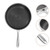 Hemobllo Stainless Steel Frying Pan with Honeycomb Non Stick Coating