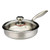 VELIHGP Uncoated Stainless Steel Frying Pan Non stick Iron Pot for Household Use
