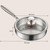 VELIHGP Uncoated Stainless Steel Frying Pan Non stick Iron Pot for Household Use