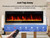 RealSmart Electric Fireplace Heater Inserts 60" Wall Mounted Electric Fireplace 750W/1500W in-Wall Recessed Heaters with Remote Control,Fit for 2 X 6 stub,12 Adjustable Color Flame & Brightness,Timer