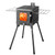 Tent Wood Burning Stove With Chimney Folding Fire Wood Heater BBQ Stove Grill For Camp Fishing