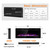 Antarctic Star 36 Inch Electric Fireplace in-Wall Recessed and Wall Mounted, Fireplace Heater and Linear Fireplace with Multicolor Flame, Timer, 750/1500W Control by Touch Panel & Remote