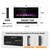 Havato 42" Recessed and Wall Mounted Electric Fireplace with Realistic & Adjustable Flame, 750/1500W Ultra-Thin Fireplace Heater with Remote Control, Linear Fireplace for Living Room