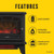 duraflame® Infrared Quartz Electric Fireplace Stove Heater, Cream