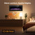 Crzoe 42 Inch Electric Fireplace Insert, in-Wall Recessed and Wall Mounted Heater with Timer, Control by Touch Panel and Remote, Adjustable Flame Color and Speed, 750W/1500W