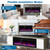 50 Inch Electric Fireplace Recessed and Wall Mounted, Fireplace Heater and Linear Fireplace, Ultra-Thin Electric Fireplace, Low Noise, with Timer, Remote Control, Adjustable 12 Flame Color, 750/1500W
