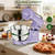 Camic 7.45 QT Tilt-Head Stand Mixer, Electric Mixer for Baking,Light-Purple