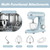 Kitchen in the box 6.5QT Stand Mixer,10-Speed Stainless Steel Bowl (Blue)