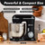 Kitchen in the box 6.5 QT Stand Mixer, 10-Speed Electric Mixer (Black)