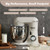 Kitchen in the box 6.5 QT Stand Mixer, 10-Speed Electric Mixer (White)