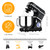 Aptliton 7.5QT 660W 10-Speed Tilt-Head Stand Mixer with Stainless Steel Bowl, Dough Hook, Whisk, Beater & Splash Guard for Baking Cakes & Bread – Black