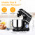 Aptliton 7.5QT 660W 10-Speed Tilt-Head Stand Mixer with Stainless Steel Bowl, Dough Hook, Whisk, Beater & Splash Guard for Baking Cakes & Bread – Black