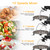 EcoSummer 7.5Qt Stand Mixer, 660W 10-Speed Tilt-Head Dough Mixer, Black