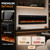 GarveeTech 50 Inch Smart Electric Fireplace,Recessed and Wall Mounted