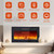 GAOMON 30 Inch Electric Fireplace, Ultra-Thin Wall Mounted Fireplace Heater