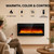 GAOMON 30 Inch Electric Fireplace, Ultra-Thin Wall Mounted Fireplace Heater