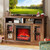 SIMOE 18" Electric Fireplace Insert, 750W/1500W Recessed Fireplace Heater