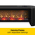 duraflame® Electric Fireplace Baseboard Heater, Black
