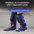 HubiCare Cordless Leg Massager for Calf & Foot, Air Compression & Foot Heat