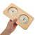 Wooden Sauna Thermometer Hygrometer, Wall Mounted Dual Reading Gauge