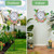 Outdoor Thermometer, Hummingbird Garden Stake, Easy Read