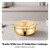 Whtkoph Stainless Steel Fryer Pot With Thermometer Lid 304 Steel Frying Kettle Wide Mouth Deep Fryer For Oil Control Two Sturdy Side Handles Suitable For Home Kitchen Use, Gold, 28CM