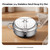 Whtkoph Stainless Steel Fryer Pot With Thermometer Lid 304 Steel Frying Kettle Wide Mouth Deep Fryer For Oil Control Two Sturdy Side Handles Suitable For Home Kitchen Use, Silver, 28CM