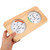 GALPADA Wood Sauna Thermometer Hygrometer, Wall Mounted Dual Dial Gauge