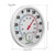 Wall Mounted Indoor Thermometer Hygrometer White ABS Dual Scale