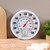Wall Mounted Indoor Thermometer Hygrometer White ABS Dual Scale