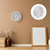 Wall Mounted Indoor Thermometer Hygrometer White ABS Dual Scale