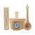 4L Pine Sauna Bucket And Ladle Set With Spoon Thermometer Timer