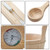 4L Pine Sauna Bucket And Ladle Set With Spoon Thermometer Timer