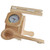4L Pine Sauna Bucket And Ladle Set With Spoon Thermometer Timer