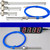 TPUOBYRXW DS18B Waterproof Temperature Sensor Stainless Steel Probe, PTFE Threaded Digital Thermometer for Industrial Use(M10-1.5 5-50mm)